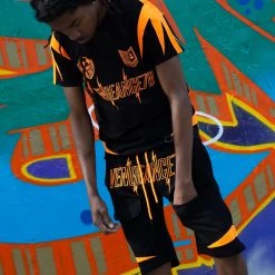 Vengeance78 Short Sets - Soccer Club - Black/Orange - VS3