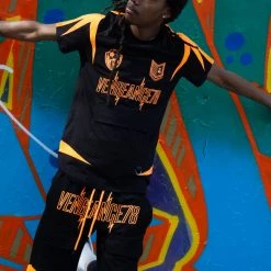 Vengeance78 Short Sets - Soccer Club - Black/Orange - VS3
