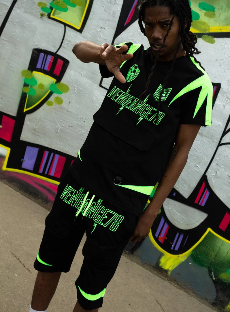 Vengeance78 Short Sets - Soccer Club - Black/Lime - VS3 Shop All 7 Vengeance78 Short Sets - Soccer Club - Black/Lime - VS3 Shop All