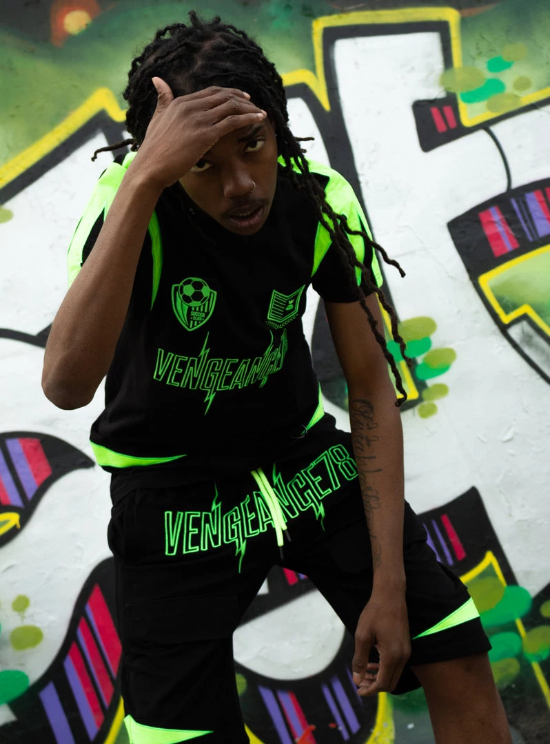 Vengeance78 Short Sets - Soccer Club - Black/Lime - VS3 Shop All 10 Vengeance78 Short Sets - Soccer Club - Black/Lime - VS3 Shop All