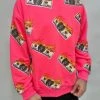 BUYER’S CHOICE Buyer's Choice Sweater - Burning Money - Neon Pink - SW-21550 Shop All