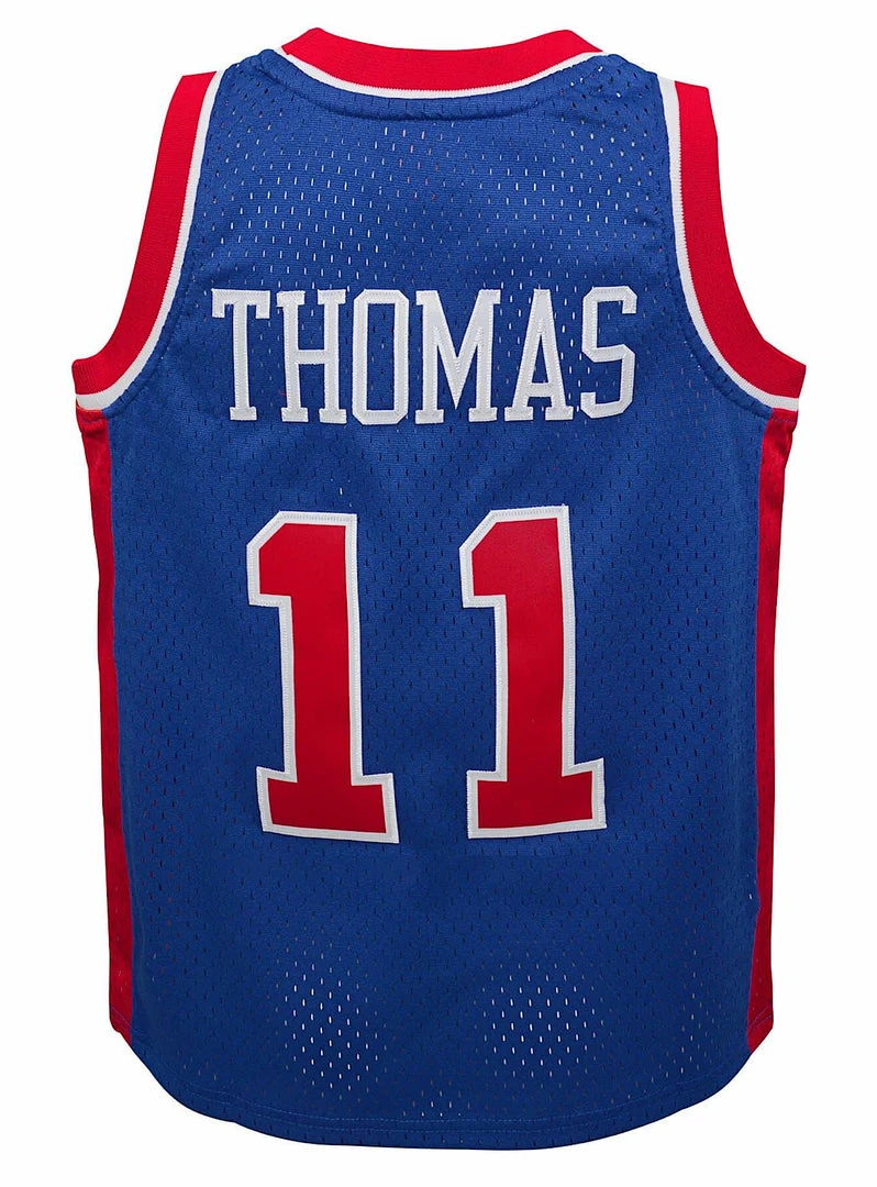Shop All Kids Mitchell & Ness Jersey - Pistons 11 - Blue 2 Shop All Kids Mitchell & Ness Jersey - Pistons 11 - Blue