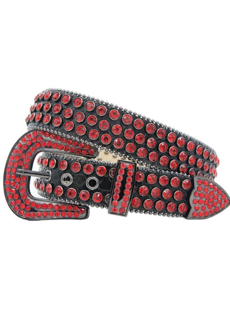 Shop All DNA Belt - Stones - Black And Red - 69 1 Shop All DNA Belt - Stones - Black And Red - 69
