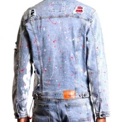 Kleep Denim Jacket - Rips And Stones - Lapis - KJ9950S Shop All