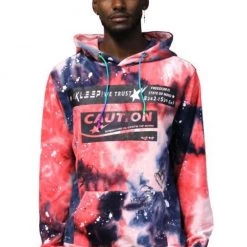 Shop All Kleep Hoodie - Caution - Tie Dye Jasmin - KF6710S