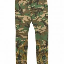 Politics Jeans - Stones And Flames - Army Fatigue With Black And Topaz - RSP 013