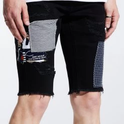 Crysp Denim Shorts - Charter - Black - CRYSPSP221-135