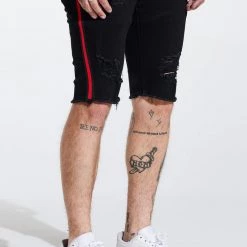 Shop All Crysp Denim Shorts - Line - Black - CRYSPSP221-131