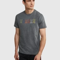 Shop All Psycho Bunny T-Shirt - Barbon - Heather Storm - B6U108Q1PC