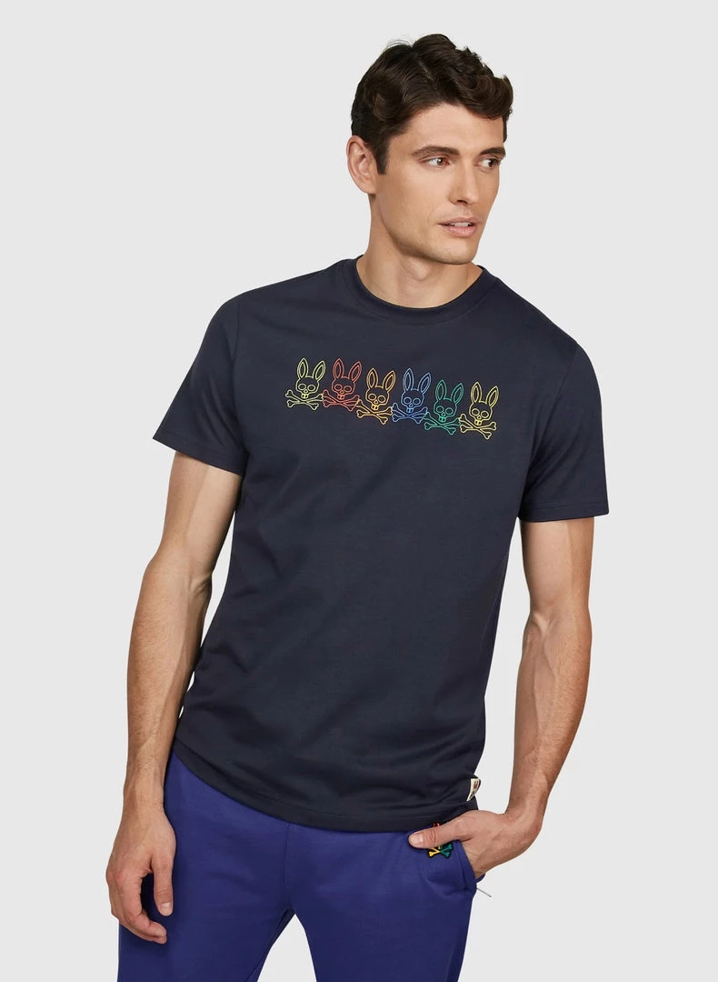 Shop All Psycho Bunny T-Shirt - Barbon - Navy - B6U108Q1PC 1 Shop All Psycho Bunny T-Shirt - Barbon - Navy - B6U108Q1PC