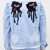 Shop All Roku Studio Jacket - Rhinestone Dripping Eyes - Light Wash - RK6480392-LTW