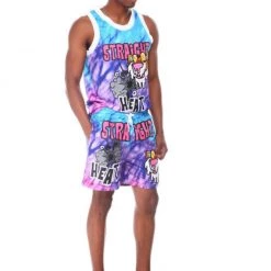 Rebel Minds Short Set - Mesh Straight Heat Tank - Purple - 121-164