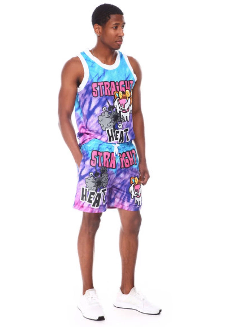 Rebel Minds Short Set - Mesh Straight Heat Tank - Purple - 121-164 1 Rebel Minds Short Set - Mesh Straight Heat Tank - Purple - 121-164