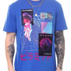 Shop All Black Pyramid T-Shirt - Warped Reality - Royal Blue - Y1162640