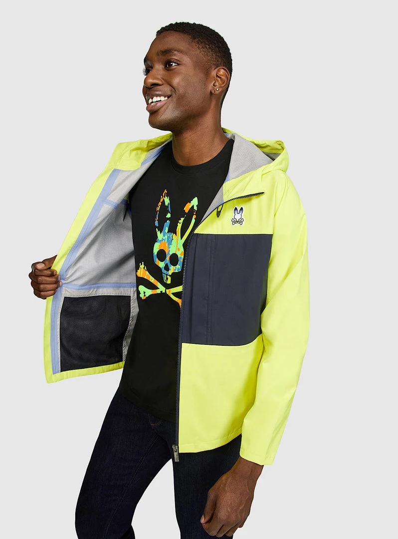 Psycho Bunny Jacket - Clifton Packable - Lemon Tonic - B6N125N1BL Shop All 2 Psycho Bunny Jacket - Clifton Packable - Lemon Tonic - B6N125N1BL Shop All