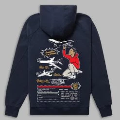 Paper Plane Hoodie - A Plane Story - Sapphire - 300077