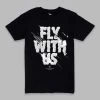 Paper Plane T-Shirt - Fly With Us - Black - 20008 Shop All