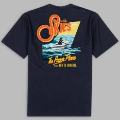 Paper Plane T-Shirt - French Terry - Sapphire - 300045 Shop All