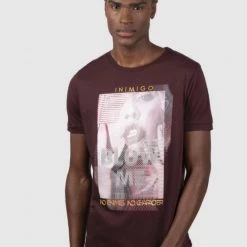 Inimigo T-Shirt - Blow Me Record - Smooth Aubergin - ITS6306 Shop All