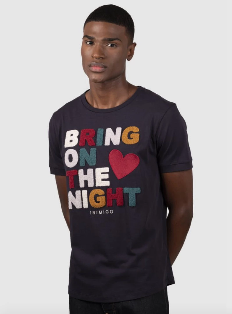 Inimigo T-Shirt - Bring On The Night - Midnight Blue - ITS6303 1 Inimigo T-Shirt - Bring On The Night - Midnight Blue - ITS6303