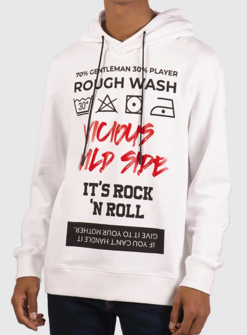 Inimigo Hoodie - Rough Wash - Milk White - 100 Shop All 1 Inimigo Hoodie - Rough Wash - Milk White - 100 Shop All