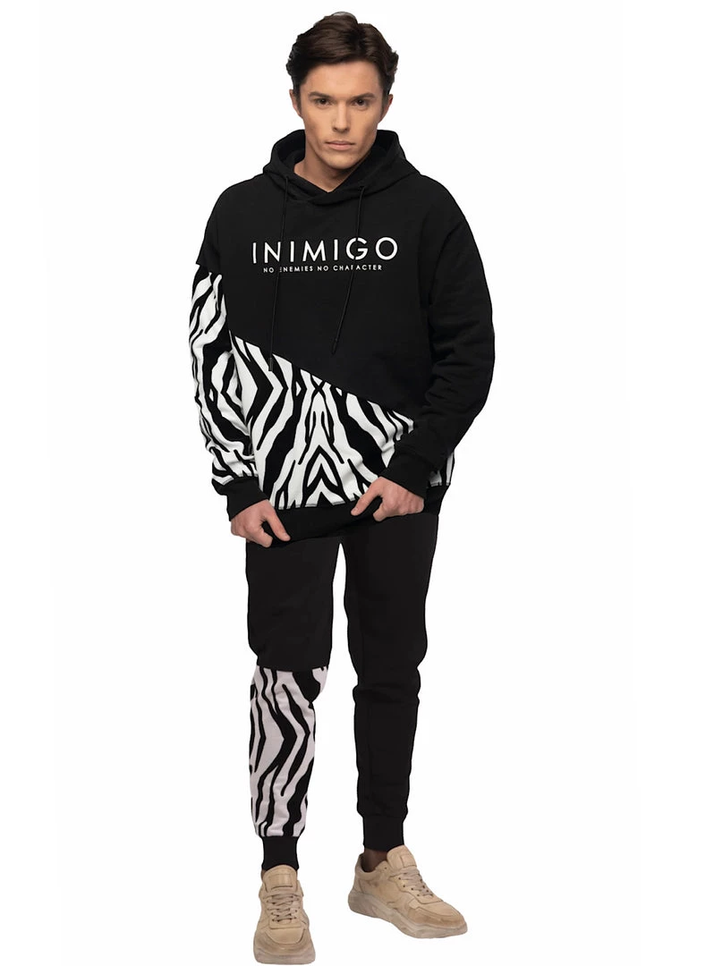 Inimigo Sweatsuit - Zebra - Black - 900 1 Inimigo Sweatsuit - Zebra - Black - 900