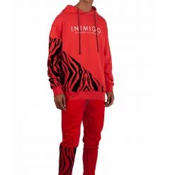 Inimigo Sweatsuit - Zebra - Rubi Red - 505 Shop All