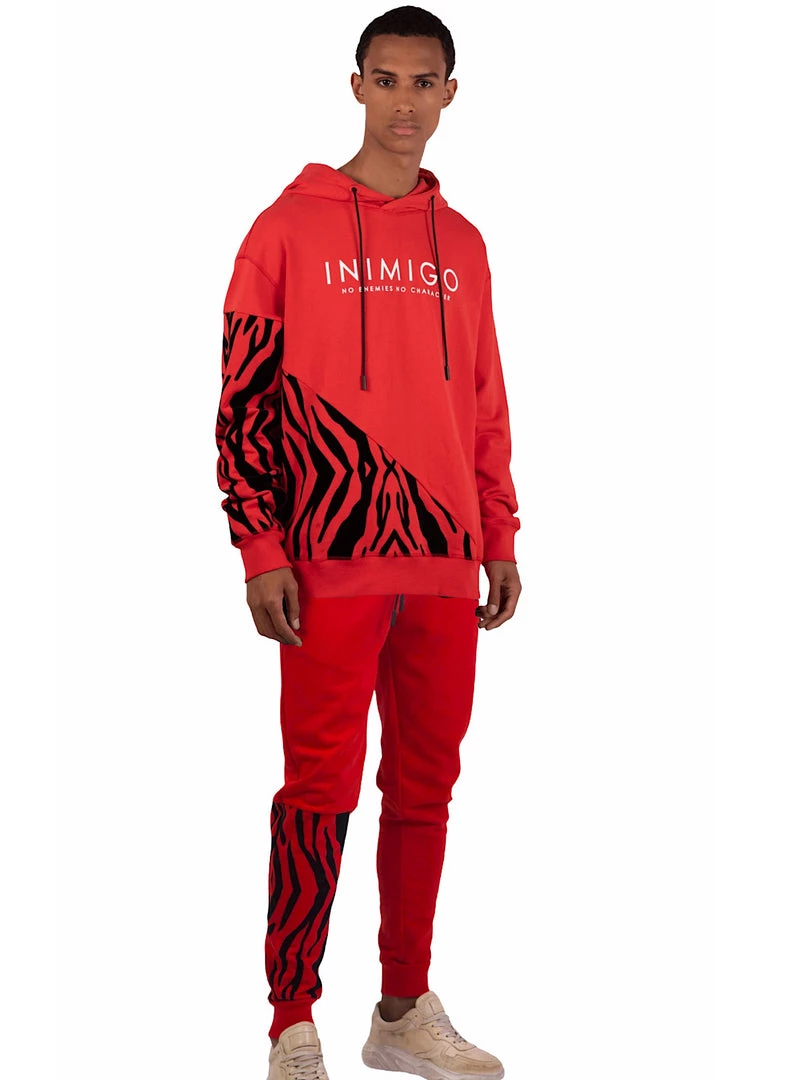 Inimigo Sweatsuit - Zebra - Rubi Red - 505 Shop All 1 Inimigo Sweatsuit - Zebra - Rubi Red - 505 Shop All