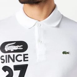 Shop All Lacoste Polo Shirt - Since 27 - White - PH7653