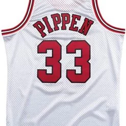 Mitchell & Ness Jersey - Bulls 33 - White And Red - SMJYAC18054