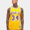 Mitchell & Ness Jersey - Lakers 34 O'Neal - Yellow - SMJYGS18179 Shop All