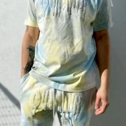 Shop All Outrank T-Shirt - Chee$e Cake - Tie Dye Blue