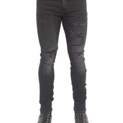 Cult Of Individuality Jeans - Punk Super Skinny - Jet Black - 67B0-SS18A