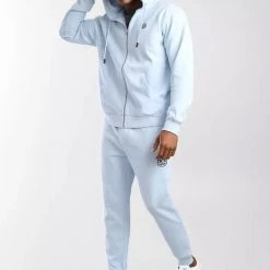 Cult Of Individuality Sweatsuit - Zip Logo - Sky - 621A0-ZH22C