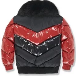 Shop All Jordan Craig Kids Jacket - Blocked Puffer - Crimson - 91548K