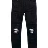 Shop All Ops Kids Jeans - Biker - Jet Black And White - OPS2001K