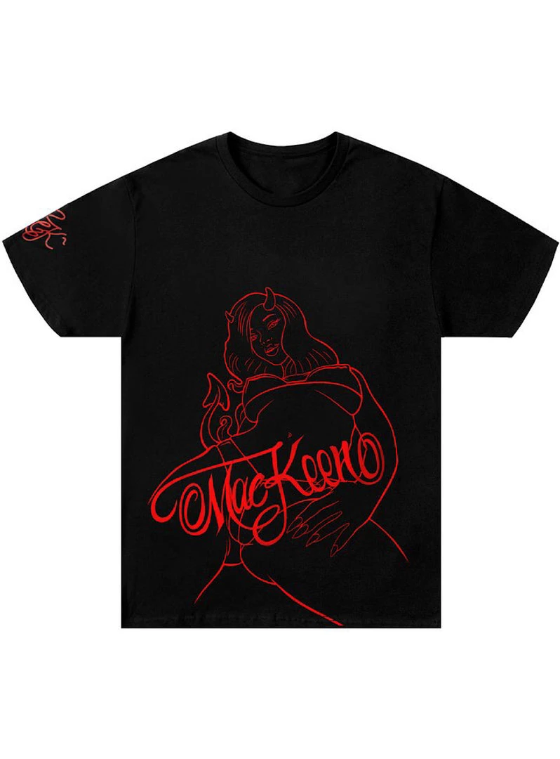 MacKeen T-Shirt - Kamila - Black/Red - 5083 1 MacKeen T-Shirt - Kamila - Black/Red - 5083