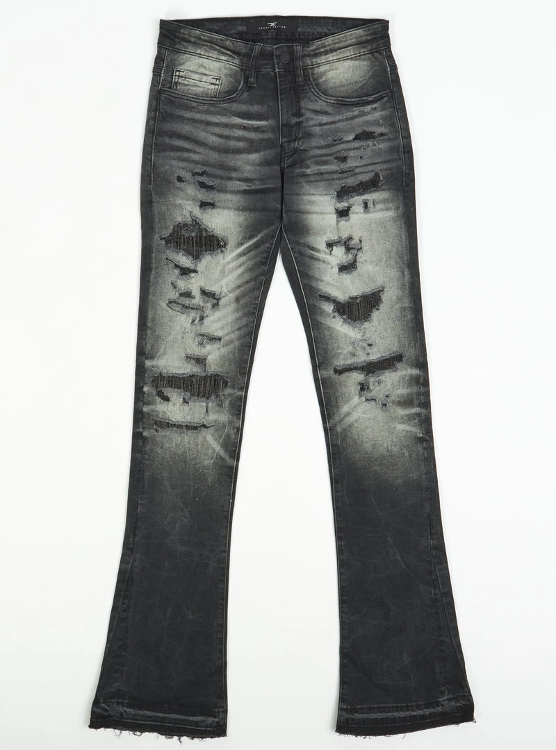 Jordan Craig Jeans - Stitched Rips - Industrial Black - JF300R_2 Shop All 1 Jordan Craig Jeans - Stitched Rips - Industrial Black - JF300R_2 Shop All