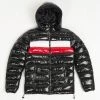 Argonaut Puffer Jacket - Striped - Black - JP2102