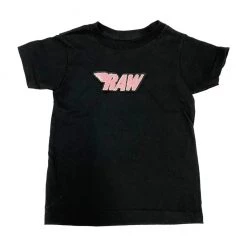 Rawyalty Kids T-Shirt - Raw Wing - Black And Pink - RKT-000