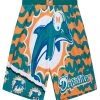 Mitchell & Ness Shorts - NFL Jumbotron - Dolphins - PSHR1220