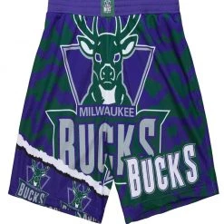 Mitchell & Ness Shorts - NBA Jumbotron - Bucks - PSHR1220 New Arrivals