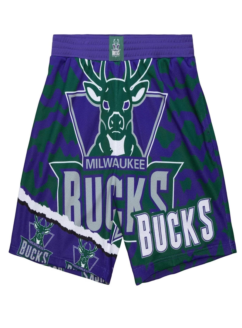 Mitchell & Ness Shorts - NBA Jumbotron - Bucks - PSHR1220 New Arrivals 1 Mitchell & Ness Shorts - NBA Jumbotron - Bucks - PSHR1220 New Arrivals