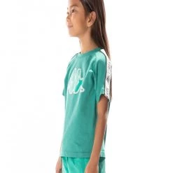 Kappa Kids T-Shirt - Logo Tape Avirec 2 - Green Marine - 311B7CW