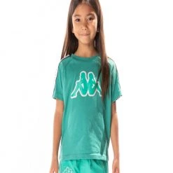 Kappa Kids T-Shirt - Logo Tape Avirec 2 - Green Marine - 311B7CW