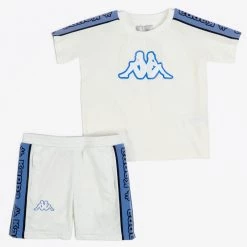 Kappa Kids Short Set - Logo Tape Avirec 2 - White - 311B7CW
