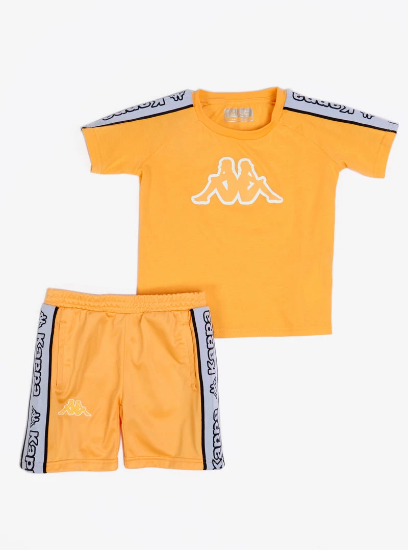 Kappa Kids Short Set - Logo Tape Avirec 2 - Orange - 311B7CW New Arrivals 1 Kappa Kids Short Set - Logo Tape Avirec 2 - Orange - 311B7CW New Arrivals