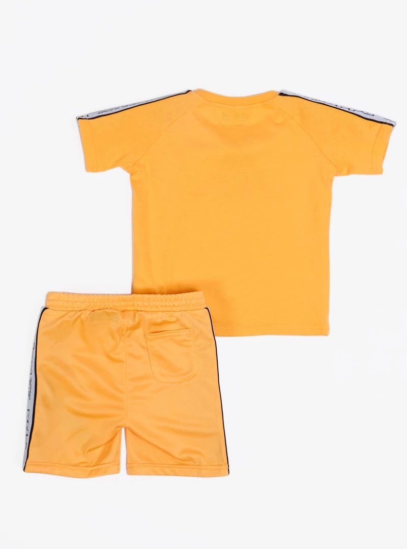 Kappa Kids Short Set - Logo Tape Avirec 2 - Orange - 311B7CW New Arrivals 2 Kappa Kids Short Set - Logo Tape Avirec 2 - Orange - 311B7CW New Arrivals