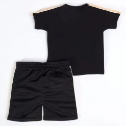 New Arrivals Kappa Kids Short Set - Logo Tape Avirec 2 - Black Smoke - 311B7CW