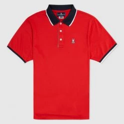 Psycho Bunny Sports Polo - Keller - Red Spice - B6K450T1PB Shop All